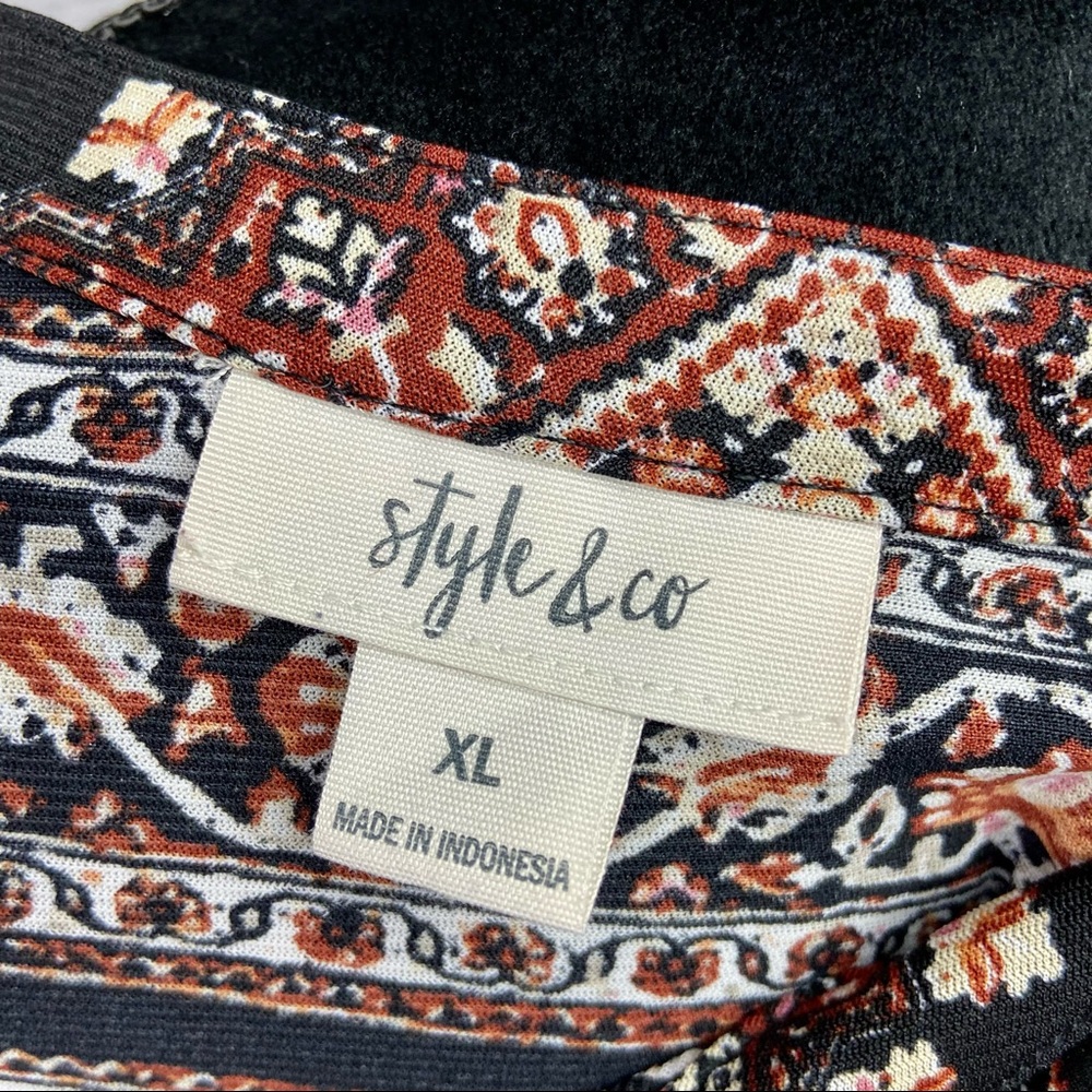 Style & Co Patterned Peasant Blouse - image 6